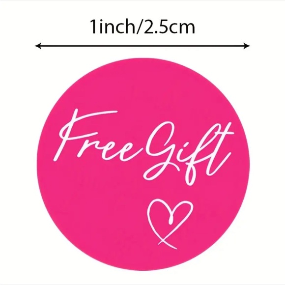 1roll Circular Free Gift Self Adhesive Stickers NWT - Picture 2 of 3